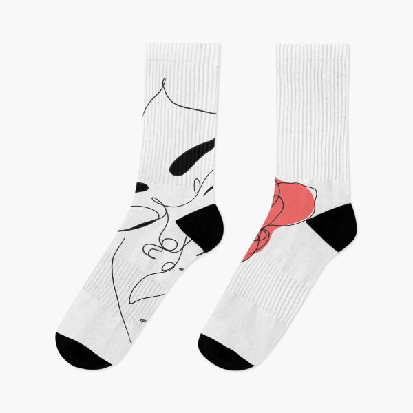 Item preview, Minimalist Woman Art. Abstract black face one line drawing. Portrait minimalistic style. Flower print. Modern continuous designed and sold by OneLinePrint.