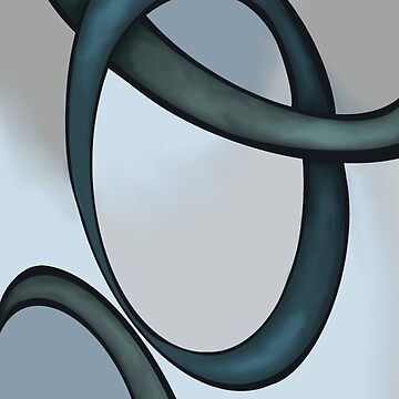 Artwork thumbnail, Blue Abstract Wall Art by chrissyturley