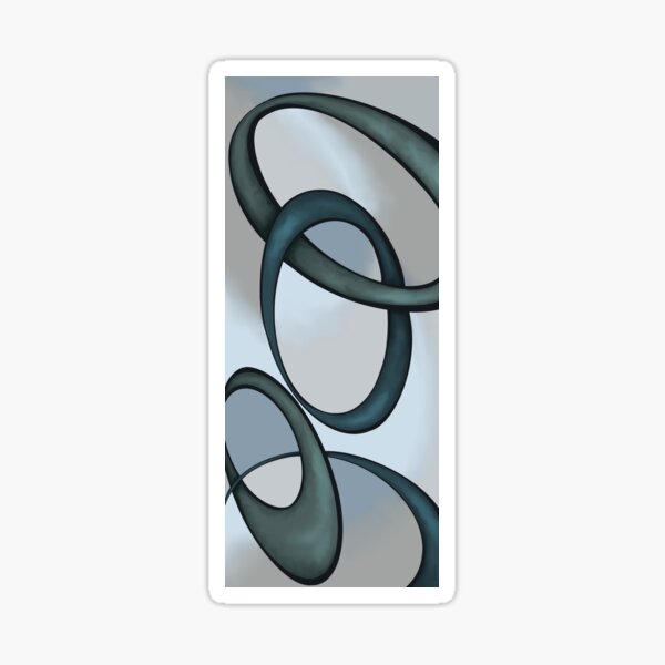 Blue Abstract Wall Art Sticker