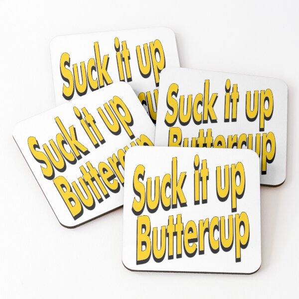 Item preview, Suck it up Buttercup retro yellow designed and sold by aventi24.