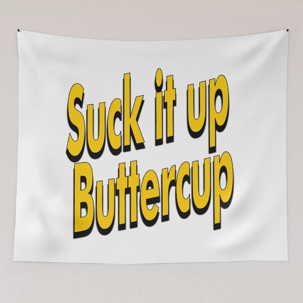 Item preview, Suck it up Buttercup retro yellow designed and sold by aventi24.