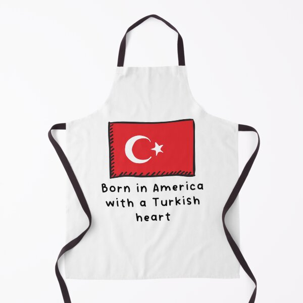 Item preview, Born In America With A Turkish Heart Cute Turkey Flag designed and sold by ReallyAwesome.