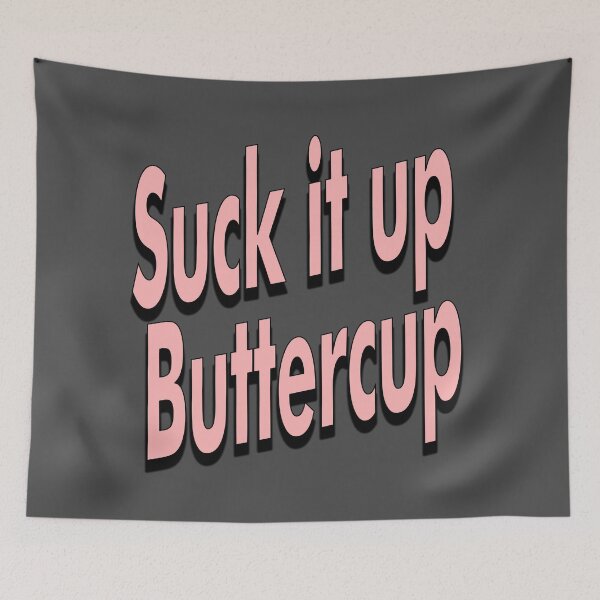 Item preview, Suck it up Buttercup retro pink designed and sold by aventi24.