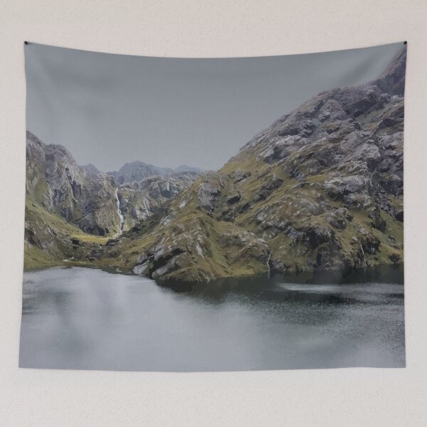 Item preview, Routeburn Track, New Zealand Travel Artwork designed and sold by Alo.