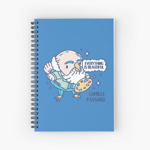 Camille Pássaro Funny Artist Animal pun Spiral Notebook
