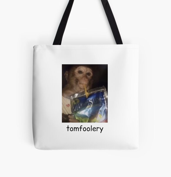 Aesthetic Monke Meme Funny Monkey Lover Tote Bag