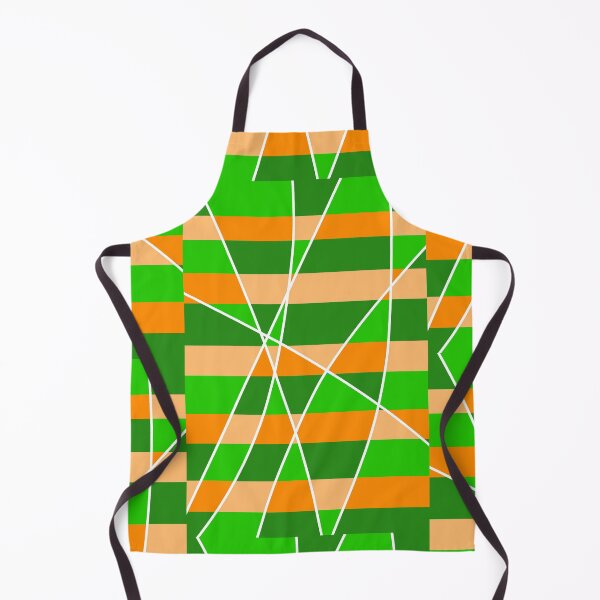 Item preview, Geometric lines, orange and green designed and sold by tropicalhen133.