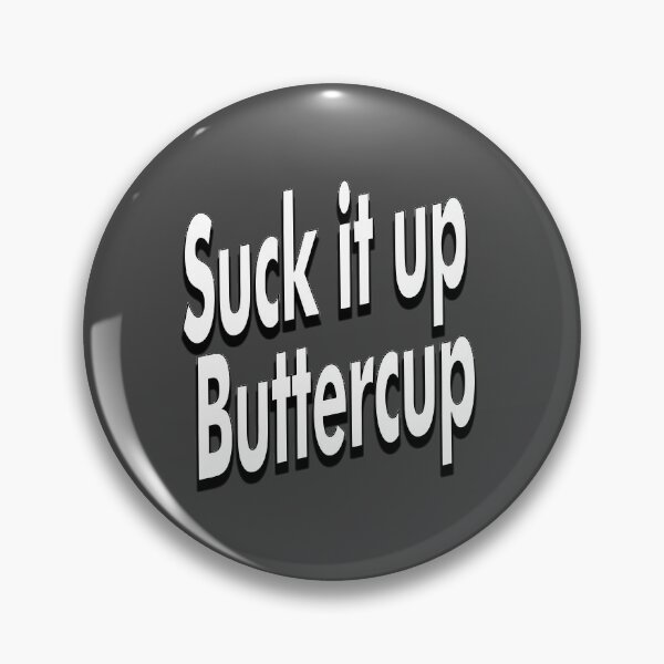 Item preview, Suck it up Buttercup retro white designed and sold by aventi24.