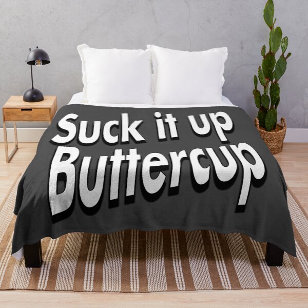 Item preview, Suck it up Buttercup retro white designed and sold by aventi24.