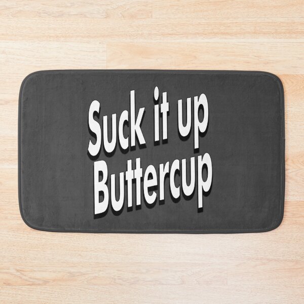 Item preview, Suck it up Buttercup retro white designed and sold by aventi24.