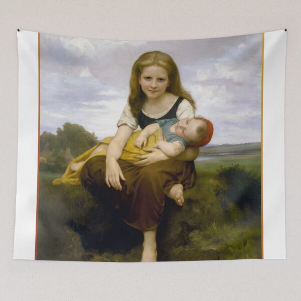 Aperçu de l'œuvre La Sœur Aînée de Bouguereau créée et vendue par academic-art.
