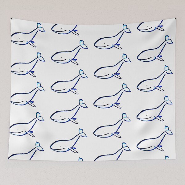 Item preview, Happy whale designed and sold by The Curious Cat.