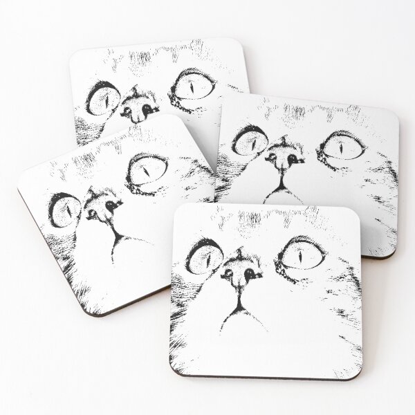 Item preview, Cat looking upwards designed and sold by Neilchurcherart.