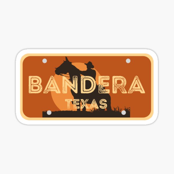 Artikel-Vorschau von Bandera Texas Retro Vintage Teller, designt und verkauft von AdventurersGold.