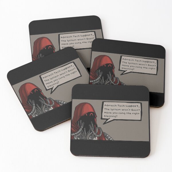 Item preview, Admech Tech Support "Have you sung the right blessing?" designed and sold by ToplineDesigns.