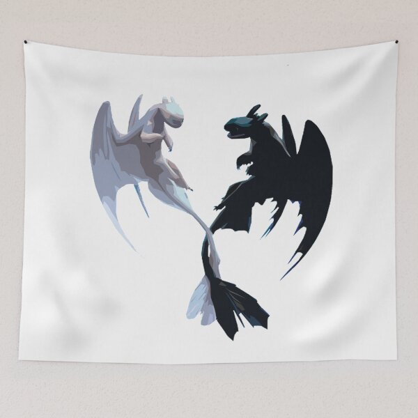 Item preview, Toothless and Light Fury FanArt designed and sold by Sam Punter.