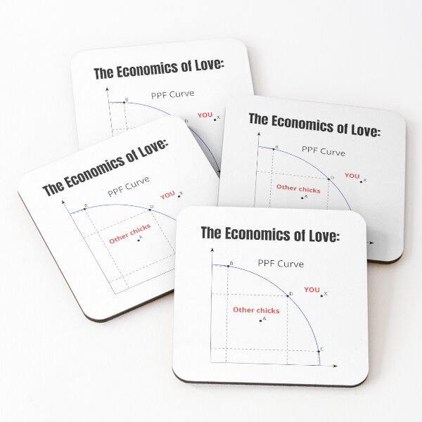 Item preview, Production possibilities frontier curve student economics joke, Dating world econ student jokes using the economics of love ppf curve designed and sold by ECONTSHIRTS.