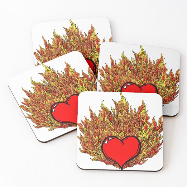 Item preview, Passion - Psychedelic heart - Psychedelic Passion - Heart On Fire design designed and sold by ptelling.