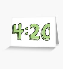 Tarjeta de felicitación 4:20
