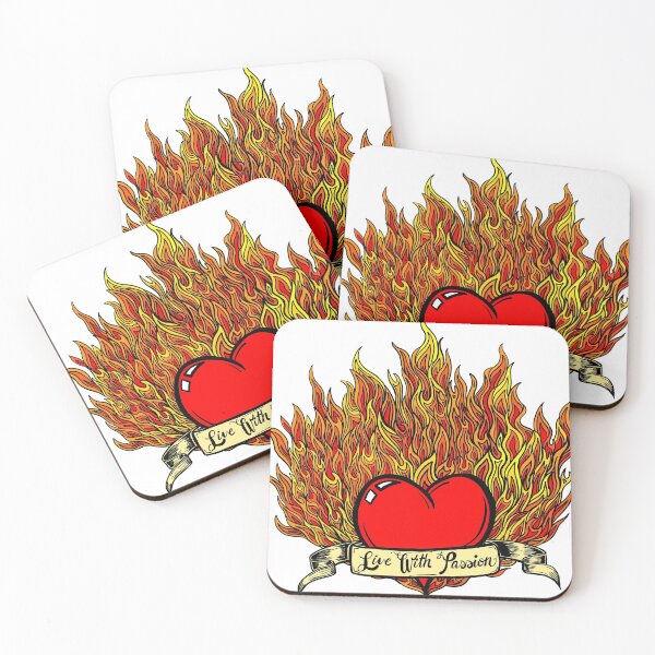 Item preview, Live With Passion - Psychedelic heart - Psychedelic passion design designed and sold by ptelling.