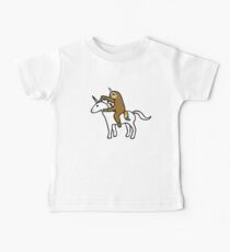Camiseta para bebés Slothicorn Riding Unicorn