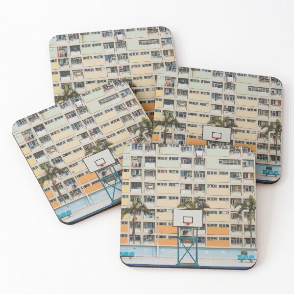 Item preview, Colourful Apartment Building, Hong Kong Travel Illustration designed and sold by Alo.