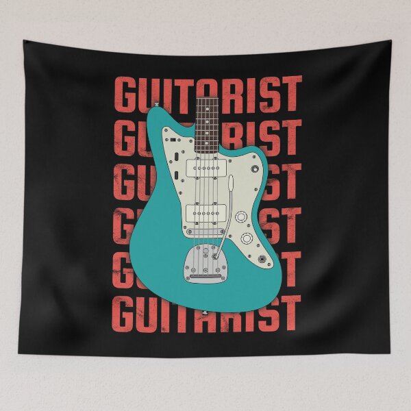 Item preview, Guitarist Repeated Text Offset Style Electric Guitar Body designed and sold by nightsworthy.