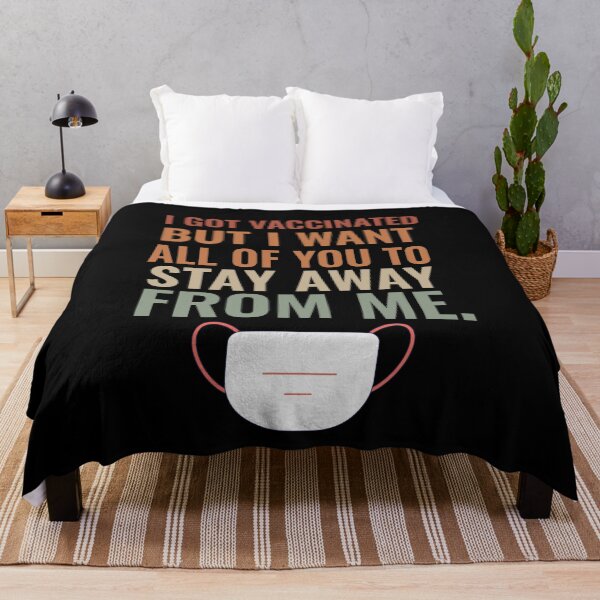 Item preview, Vaccinated But Please, Keep Your Distance designed and sold by sunnyxvibesss.