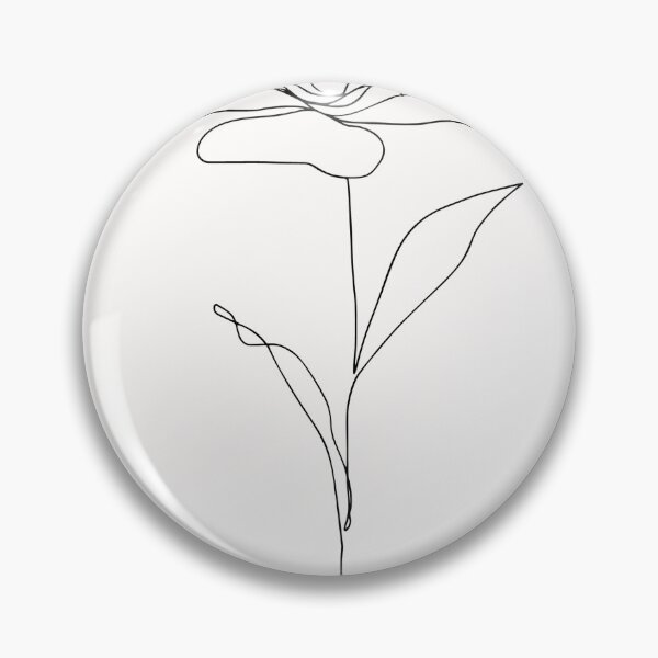 Item preview, Black and white flower in vase - minimalistic designed and sold by Ami store.