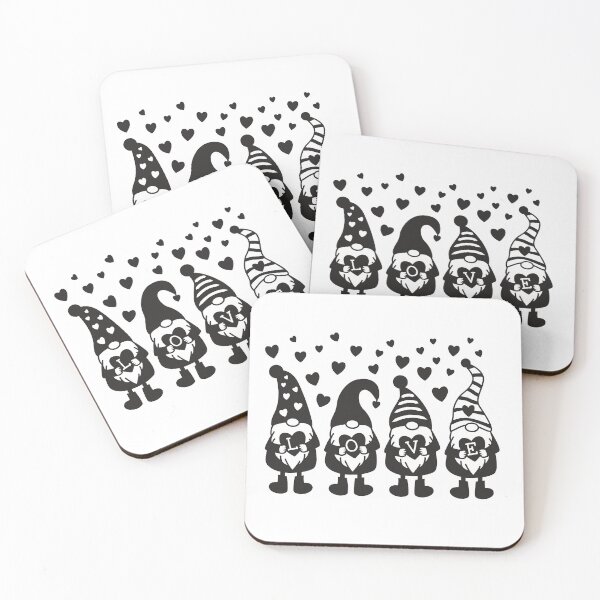 Item preview, Gnomes Holding Hearts in Hands. Valentine's Day designed and sold by c-vector-studio.