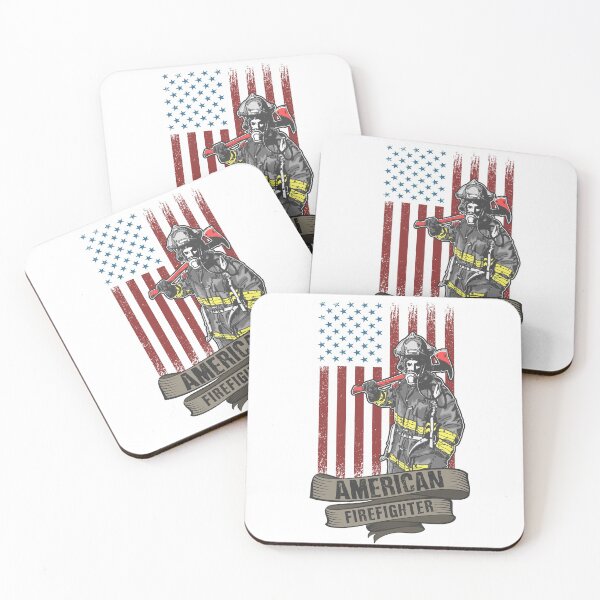 Item preview, American fireman USA over an American Flag Circle | Firefighter | Gift idea designed and sold by Emil1993.