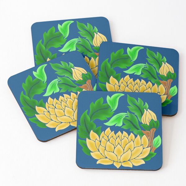 Item preview, FLOWER LINE THAI STYLE BATIK ART  designed and sold by NamSai.