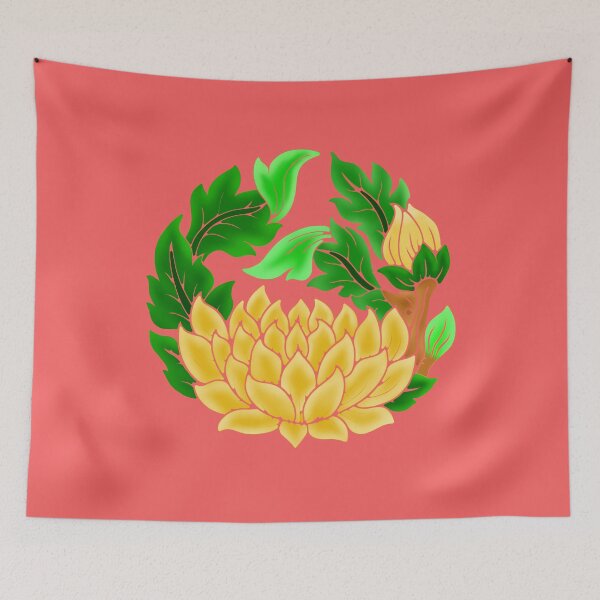 Item preview, FLOWER LINE THAI STYLE BATIK ART  designed and sold by NamSai.