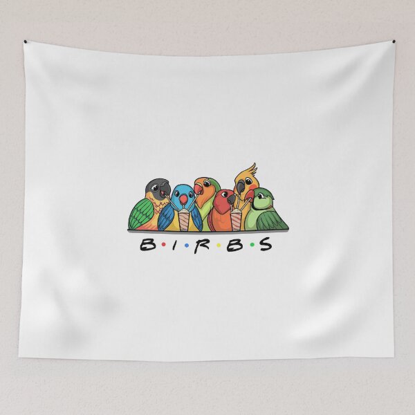 Artikelvorschau, Birbs schlürfen Cocktails a Friends Tropical Cute Parody entworfen und verkauft von Birb-Merch.