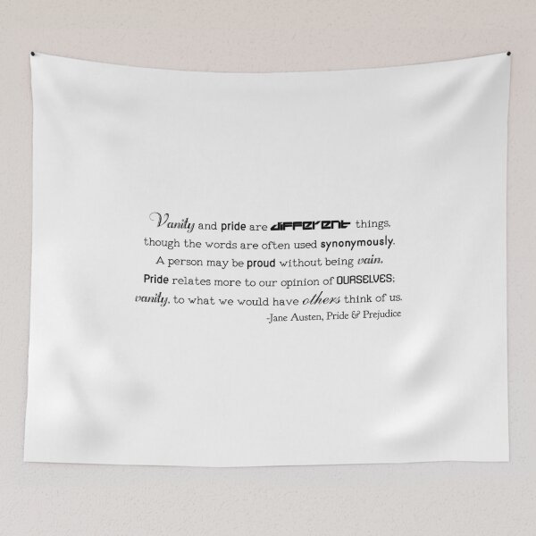 Item preview, Vanity and Pride (with title & author) designed and sold by austenrose.