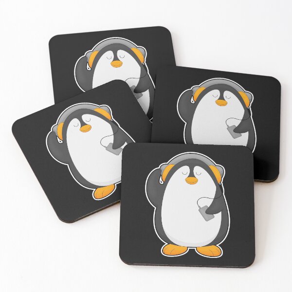 Item preview, Penguin & Mobile phone with Headset designed and sold by Snabdesign84.