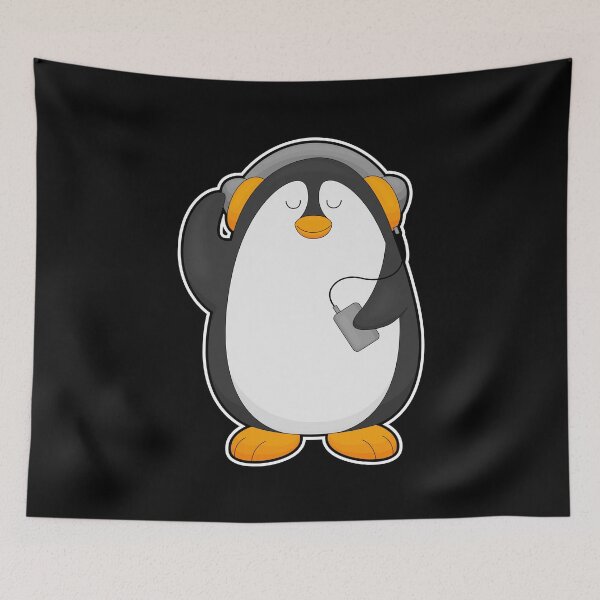 Item preview, Penguin & Mobile phone with Headset designed and sold by Snabdesign84.