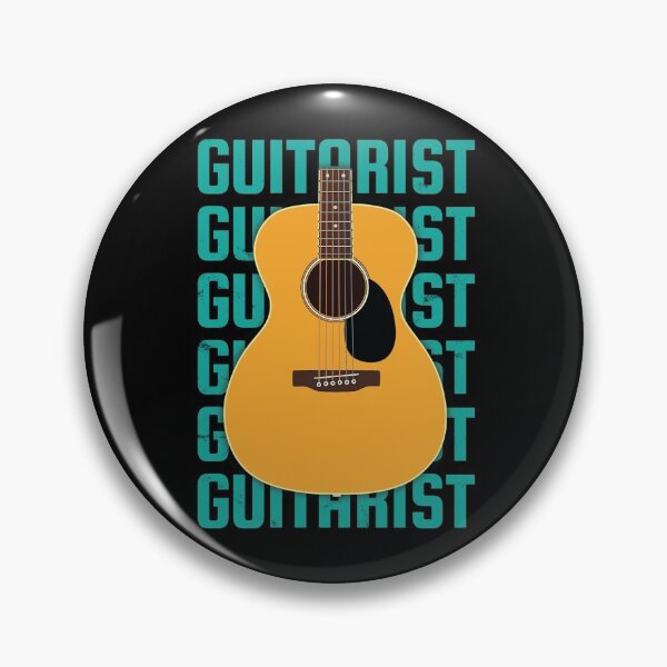 Item preview, Guitarist Repeated Text Acoustic Guitar Body designed and sold by nightsworthy.