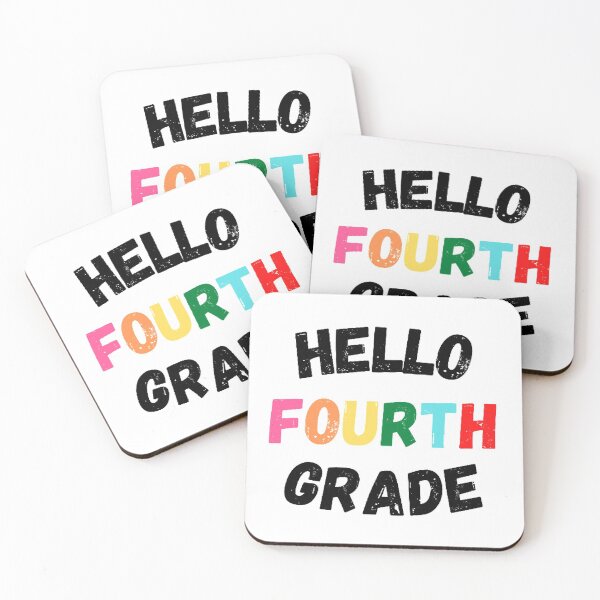 Item preview, Hello Fourth Grade, Cool Back to School  designed and sold by KashifMohiuddin.