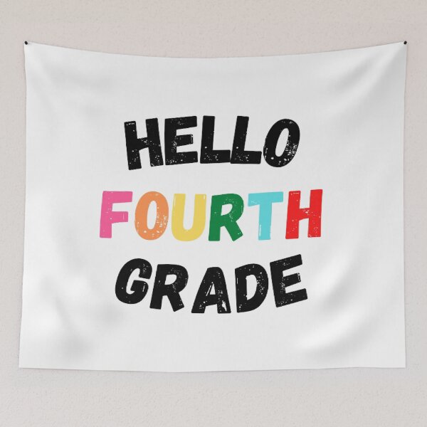 Item preview, Hello Fourth Grade, Cool Back to School  designed and sold by KashifMohiuddin.