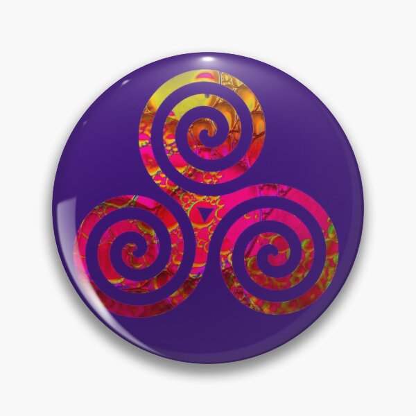 Item preview, Triple Spiral, Colorful Triple Spiral, Triskele, Spiritual and Eternity Symbol designed and sold by Ruby Jackson.