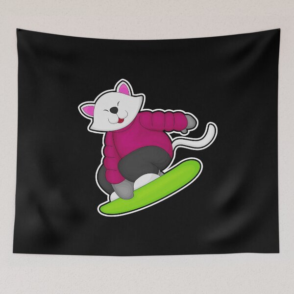 Item preview, Cat Snowboarder Snowboard designed and sold by Snabdesign84.