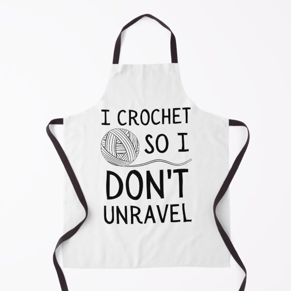 Item preview, I Crochet So I Don't Unravel designed and sold by LemonCinammon.