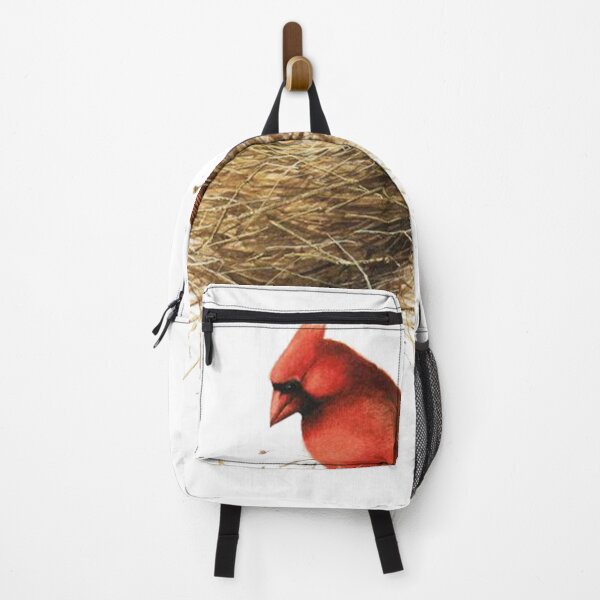 Item preview, Birds | Red Parrot on Nest Painting designed and sold by YI-Creations.