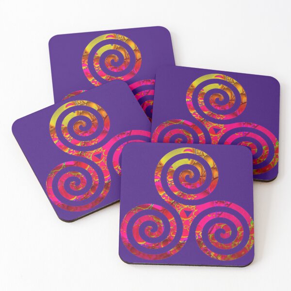 Item preview, Triple Spiral, Colorful Triple Spiral, Triskele, Spiritual and Eternity Symbol designed and sold by Ruby Jackson.