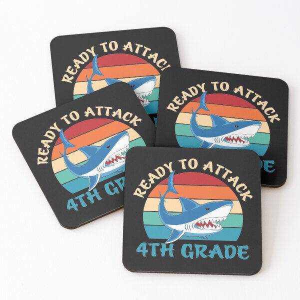 Item preview,  Ready to attack 4th grade shark vintage designed and sold by anthonybarr1205.