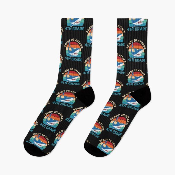 Item preview,  Ready to attack 4th grade shark vintage designed and sold by anthonybarr1205.