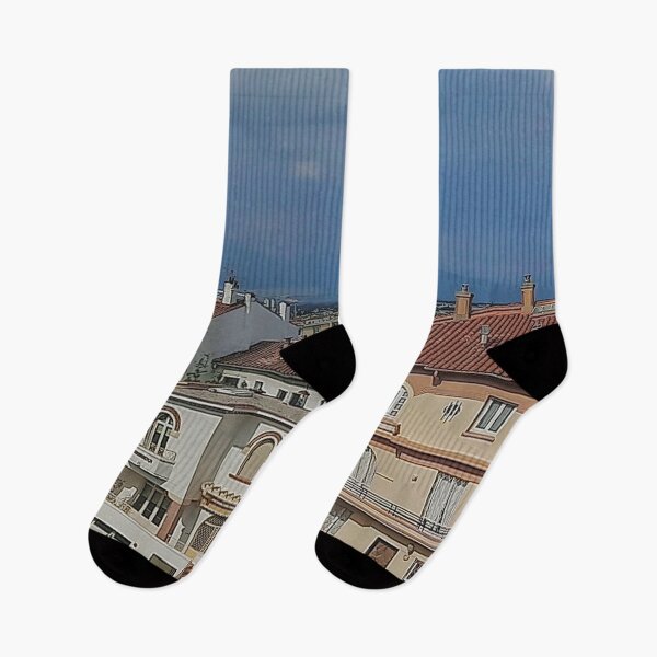 Item preview, French Houses Balcony View designed and sold by rkaidesigns.