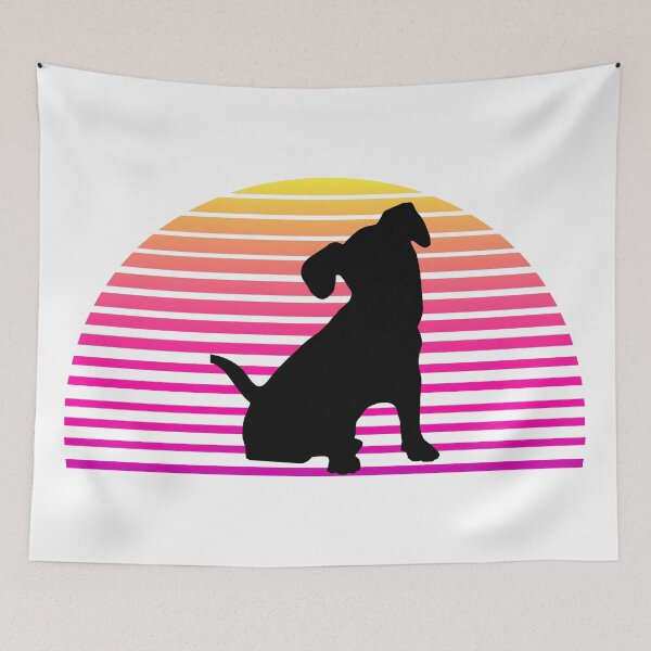 Item preview, Fox Terrier on Retro Sun designed and sold by randomorder.