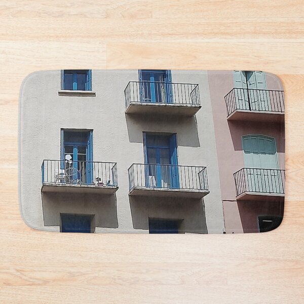 Item preview, French colourful houses designed and sold by rkaidesigns.